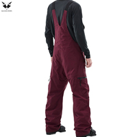 Salopette de ski pour hommes adultes, nouvelle arrivée, tendance, confortable, imperméable, coupe-vent, respirante, séchage rapide, bretelles réglables