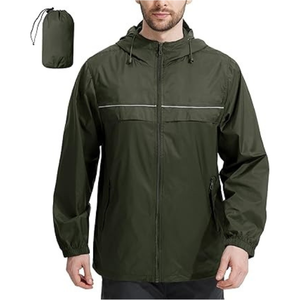 Chaqueta Cortavientos Impermeable y Transpirable Ligera de Moda para Hombre, Nueva Serie de Chaquetas Cortavientos para Exteriores con Capucha - Product Image 1