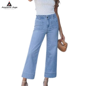 High Quality Custom Design <b>Women</b> <b>Jeans</b> Trousers Breathable Lightweight Skinny Fit Young <b>Jeans</b> High Street Style - Product Image 4