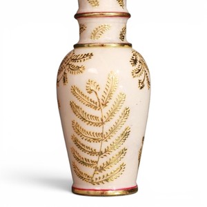Maceta de Mármol Hecha a Mano con Decoración Floral Dorada |   Jarrón Decorativo de Mármol |   Decoración del Hogar y de la Mesa - Product Image 4