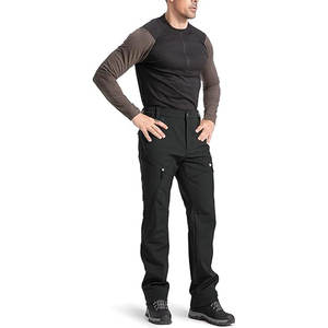 Pantalon de randonnée cargo doublé polaire pour homme, résistant à l'eau, softshell, pantalon de ski, hiver, extérieur, durable, chaud, coupe-vent, thermique - Product Image 2