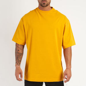 230gsm Solid Knitted Oversized Pocket Silk Screen Printed Custom Logo Eco-Friendly Heavyweight 100% Cotton T-shirt Men - Product Image 5