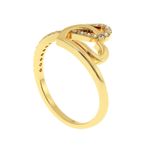 Bague Cœur AJRETAIL Forever Together, diamant naturel de 0,24 ct, taille brillant, certifié IGI, couleur HI, clarté VS-SI, plaqué or rose - Product Image 4