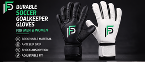 Gants de gardien de but de football professionnels unisexes - Caoutchouc antidérapant, fermeture à boucle, protection des doigts et du pouce pour l'entraînement - Product Image 2