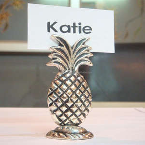 Ananas métal placage support mariage vacances fête Table en laiton inoxydable cartes de visite titulaire carte de visite support - Product Image 1