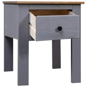 Mesita de noche Gray Pine Panama Range 18,1 "x 15,7" x 22,4 "para sala de estar - Product Image 2