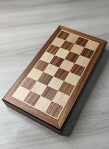 ILAHI's Eco-Friendly Rustic Polished Rectangle <b>Chess</b> <b>Board</b> Game 100% Handmade Pure Wood Animal/Love Style Customized Size <b>Chess</b> - Product Image 4