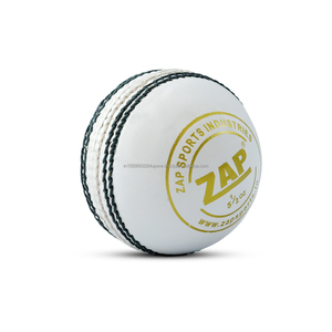 Pelota de Cricket de Cuero Blanco ZAP Tournament de Calidad Superior con Acabado Encerado Único, Cosida a Mano, Duradera, 5 1/2 oz, Fabricante Indio - Product Image 6