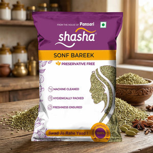 Shasha Premium Bareek Sonf (Semillas de Hinojo) 100g Especia India Fresca y Aromática - Product Image 2