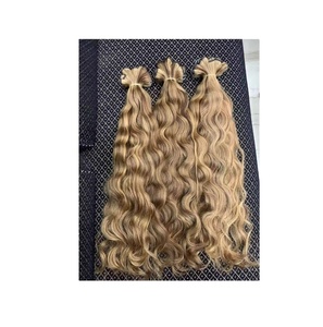 Extensions de cheveux brésiliens de qualité supérieure cuticule vierge crue alignée trame blonde 613 du Vietnam pas de trame de génie - Product Image 3