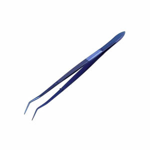 Pinzas Quirúrgicas Navi Blue Color Dental Meriam: Pinzas de Algodón y Aplicación de Apósitos, Pinzas para Tejidos, Pinzas Quirúrgicas Curvas con Pico Serrado y Agarre. - Product Image 1