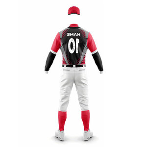 Youth Sizes Plain Sublimated Design Pattern <b>Baseball</b> Uniform Adults Wear Fashion Full Kit Suit Long Sleeve Jersey with Pants - Product Image 6