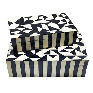 Elegante Caja de Almacenamiento con Incrustaciones de Hueso, Organizador de Joyas Decorativo Hecho a Mano, Decoración Premium para el Hogar, Colección de Regalos - Product Image 2