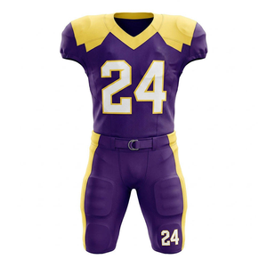 Camisetas de Fútbol Americano Personalizadas de Fábrica OEM para Adultos, 100% Poliéster, Secado Rápido, Transpirables, Uniformes Personalizados Sublimados al por Mayor - Product Image 2
