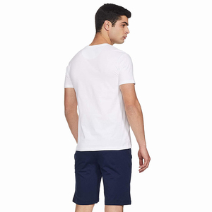 Ensemble chemise et short décontracté d'été pour homme, coupe ajustée, en coton, motif uni, séchage rapide, non tissé, design personnalisé pour adultes - Product Image 6