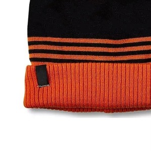 Custom Logo Solid Color Plain Jacquard Woven Knit Streetwear Outdoor Sports Caps Cuffed Blank <b>Hat</b> <b>Winter</b> Reversible Beanies - Product Image 6