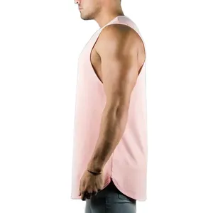 Débardeurs de sport pour hommes avec logo personnalisé, coupe ample, pour la gym, sans manches - Product Image 2