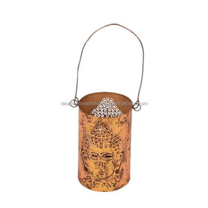 Bougeoir mural en T décoratif fabriqué à la main en fer idéal pour la décoration d'anniversaire de Diwali à un prix raisonnable - Product Image 2