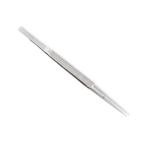Micro Pinzas Rectas con Recubrimiento TC, Puntas de 0.5mm, Mango Redondo, Acero Inoxidable, 7.25 Pulgadas (18.5cm), Instrumentos Médicos de Oftalmología - Product Image 3