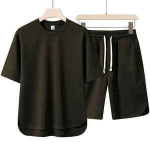 Conjunto de Camiseta y Pantalones Cortos Deportivos para Hombre, Verano 2022, Conjuntos de Camiseta y Pantalones Cortos para Hombre, Mujer y Unisex - Product Image 2