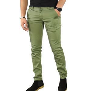Pantalon d'affaires en toile sergé chino pour hommes Pantalon kaki Pantalon de travail chino pour hommes Fabrication directe en usine de BD - Product Image 1
