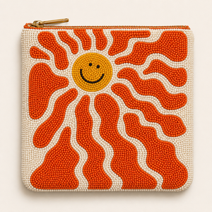Bohemian Style <b>Seed</b> Beads Beaded Embroidery Coin Purse Vintage Pattern <b>Seed</b> Beads Beaded Embroidery Small Pouch - Product Image 1