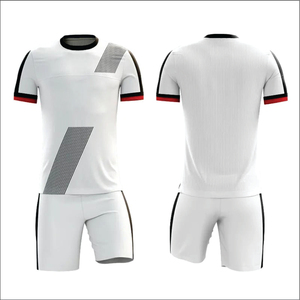 ชุดยูนิฟอร์มฟุตบอลคุณภาพสูง แขนสั้น คอวี ระบายอากาศ แห้งเร็ว ต้านเชื้อแบคทีเรีย ผลิตจากโพลีเอสเตอร์ 100% สีน้ำเงินเข้ม แบบสั่งทำ - Product Image 4