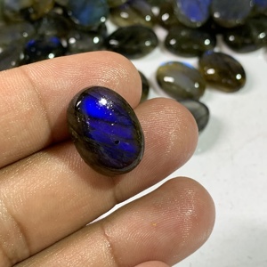 Piedras preciosas sueltas de labradorita de Fuego Azul Natural de calidad AAA collares de tamaño calibrado precio al por mayor piedras preciosas de circón llamativas azules - Product Image 6