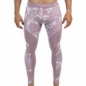 Leggings de sport personnalisés pour hommes, séchage rapide, sublimation personnalisée, leggings de compression pour la course à pied, yoga, séchage rapide - Product Image 1