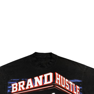 T-shirt formel à manches courtes pour homme, 100 % coton, col roulé, coupe classique, imprimé en sérigraphie, noir uni - Product Image 4