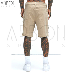 Pantalones Cortos Cargo de Lona Color Caqui con Múltiples Bolsillos, Personalizables, para Adultos, Nueva Colección 2026 - Product Image 2