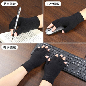 Adjustable <b>Half</b> Finger Wrist Strap Fitness Gloves Breathable Outdoor Sports Non <b>Slip</b> Exercise Training Unisex Workout Gloves - Product Image 4