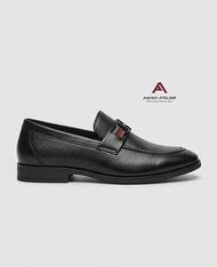 <b>Men's</b> <b>Black</b> Synthetic Leather Loafers Slip-On Round Toe Formal Office Dress <b>Shoes</b> Elegant Business <b>Shoe</b> for <b>Men</b> - Product Image 3
