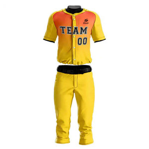 Conjunto de Uniforme de Béisbol Transpirable y Moderno con Nombre y Logotipo Personalizados en el Jersey para Entrenamiento y Partidos de Equipo, Alta Calidad - Product Image 1