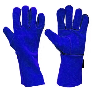Gants de sécurité pour la soudure en cuir de vachette pleine fleur de qualité supérieure, résistants et durables, avec renforts pour une protection longue durée des mains - Product Image 6