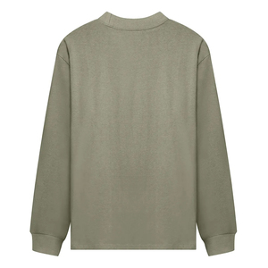 High Quality 100% Cotton Jersey Mock Neck Raglan Sleeve T Shirt Men Casual Plain Tee Custom Logo Bulk Supplier - Product Image 2