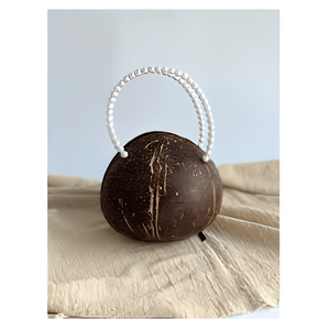 Sac fourre-tout en coquille de noix de coco du Vietnam pour femmes, mode naturelle unique - Product Image 2