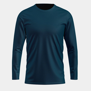 เสื้อยืดแขนยาวสีเทา ผ้าฝ้าย 100% ทรงหลวม ใส่สบาย สำหรับผู้ชาย - Product Image 1