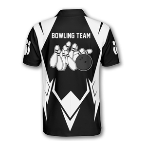 Jersey Sublimado Personalizado de la Mejor Calidad para Equipos de Boliche, Unisex, Manga Corta, Transpirable, de Poliéster, con Cuello Deportivo - Product Image 5