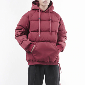 Clothing Custom <b>Waterproof</b> Jacket for Men Winter Shinny <b>Padded</b> Bomber Warm Thick Puffer Men's Hooded puffer Jackets - Product Image 1