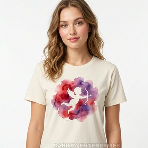 Camiseta con Estampado Floral Personalizada para Mujer, Venta al por Mayor, Color Lila Morado Oscuro, Estilo Romántico, Marca Privada, Tops Femeninos de Algodón - Product Image 5