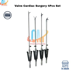 Juego de Instrumentos Quirúrgicos para Válvulas Cardíacas de 4 Piezas de Primera Calidad para Entrenamiento en Cirugía Cardiovascular Mínimamente Invasiva y Uso Profesional - Product Image 5