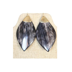 Prix d'usine, boucles d'oreilles artisanales modernes en corne de buffle de forme naturelle, écologiques, de haute qualité, bijoux de mode pour femmes en provenance d'Inde - Product Image 6