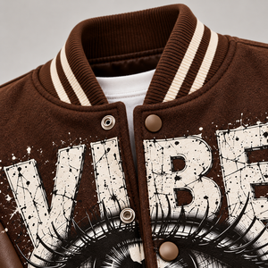 Veste universitaire décontractée de qualité supérieure personnalisée 2027 pour hommes, col montant, streetwear, vêtements d'hiver, service OEM - Product Image 5