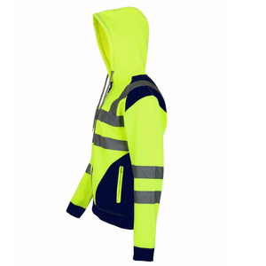Premium <b>Men</b> <b>Reflective</b> High Visibility ANSI Class 1 Road Safety Work <b>Jacket</b> Breathable Multi-Pocket Design Outdoor Warehouse - Product Image 6