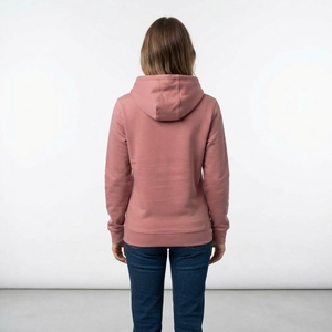 Sudadera con Capucha para Mujer, Color Rosa Polvoriento, Felpa, Informal, con Capucha, Logotipo Personalizado, Ropa Urbana - Product Image 2