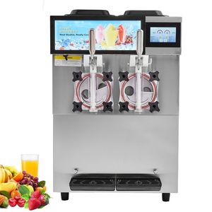 Macchina per Gelato Commerciale in Acciaio Inox con Doppia Vasca da 2 x 12L/3,17 Galloni, Modalità di Congelamento Rapido per Margarita e Smoothie - Product Image 1