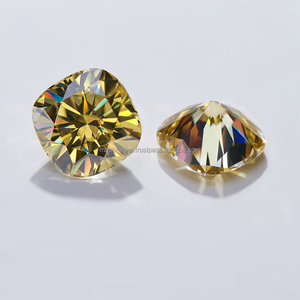 เบาะเพชรสีเหลืองตัด1.08ct แฟนซีเบาะ VV1 Vs1ตัดได้รับการรับรองจาก Gia เพชรที่ปลูกในห้องปฏิบัติการสำหรับเครื่องประดับเพชรแบบหลวม CVD - Product Image 4