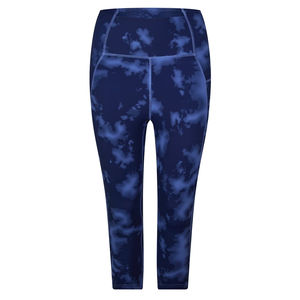 Latest Design Women Workout Gym Capri Lightweight High Waist Compression Gym Capri Fitness Wear Solid Colo Legging Pant - Product Image 5