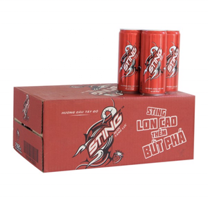 Boisson énergisante Sting à la fraise, 330 ml, saveur sucrée, boisson estivale chaude, en pack de 24 canettes, vente en gros - Product Image 3